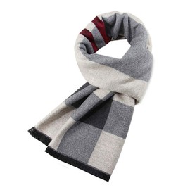 Ueither Men's Soft and Cosy Tartan Check Scarf Long Warm Lightweight Winter Scarf Scarves (180cm x 30cm, Color 1)