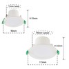 4-Pack LED Ceiling Light LED Recessed Downlight Kit 90mm Cutout