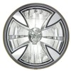 Adjure T70X00-SR 7" Iron Cross Skull Bulb Cover Motorcycle Headlight