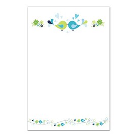 30 Blank Cards Invitations Thank You Cards Love Birds Wedding Bridal Shower+ 30 White Envelopes