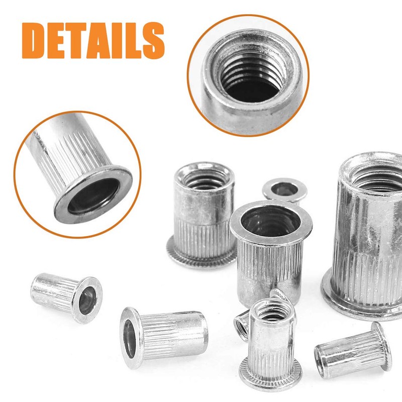 ISPINNER 150pcs #8-32, 10-24, 1/4"-20, 5/16"-18, 3/8"-16 Stainless Steel UNC