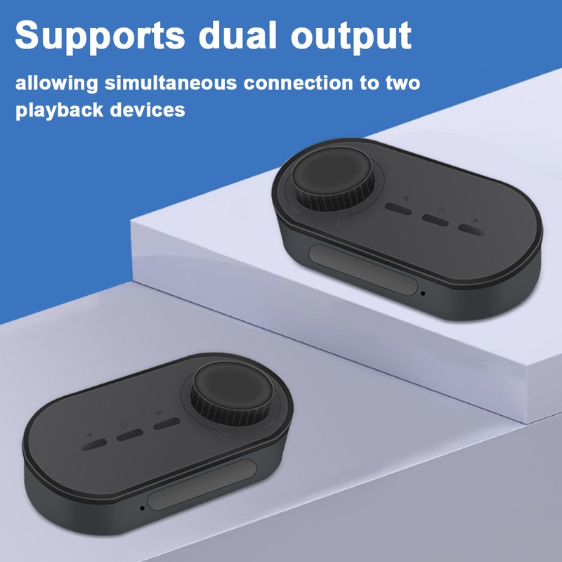 BT Transmitter and Receiver 2-in-1 BT5.0 Wireless Adapter LED Digital