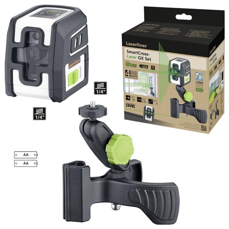 Laserliner SmartCross-Laser GX Set Cross Line Laser Range (max.): 40m