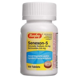 Rugby SENEXON-S 50-8.6 MG TAB 100