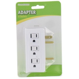 046718812 Coleman Cable 6 Outlet Side Entry Adapter