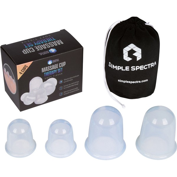 Cupping Therapy Massage Sets - Silicone Vacuum Suction Cups for Joint & Muscle Pain Relief - Best Chinese Cup Set for Anti Cellulite, Trigger Point, Deep Tissue Myofascial Release with Travel Bag