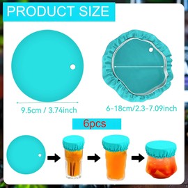 6-Pack Drink Covers Anti Spike, Anti Spike Drink Cover Scrunchie for Alcohol Protection Reusableand Washable,Perfect for Alcohol, Girls, Women, Bars, Clubs, and Parties (blue)