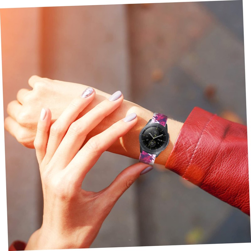 SHOWERORO Nylon Material Watchband Stretchy and Comfortable Replacement for Galaxy