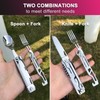 Joycube 6-in-1 Detachable Camping Utensils Flatware Set - Multi-Function Travel