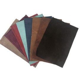 Suede Leather swatches. Size: 8 x 11.5 inches - 8 per Pack Multiple Colors