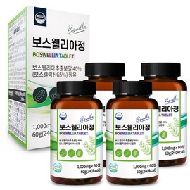 Welliz Premium Boswellia Tablets 1000mg x 60 tablets (4 packs, 8-month supply) Health supplement gift for parents / 웰리즈 프리미엄 보스웰리아정 1000mgx60정 4개 8개월분 부모님 건강식품 선물