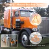 5" Exhaust Stack Mounting Bracket Kit - Compatible with Peterbilt