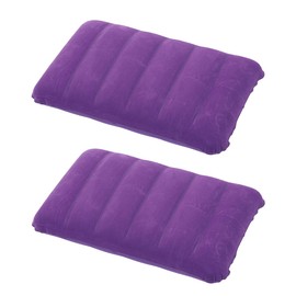 FKWKUW Pack of 2 Inflatable Pillow Camping Travel Pillow Air Cushion Pillow Velour Pillow Neck Pillow Beach Pillow for Outdoor Travel Hiking
