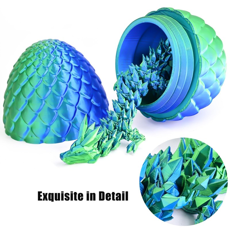 3D Printed Drago Eggs, Articulated 3D Toys, 3D Eggs with