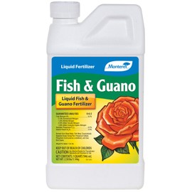7265 Fish & Guano Liquid Plant Fertilizer for Transplants and Flowers, 32 oz (1-Pack)