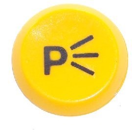 Push Button KM10040029 Switch with Lock Nut Yellow Plastic Housing Industrial Quality