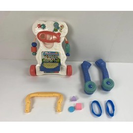 Greyghost Baby Walker with Activity Center, Sit to Stand Learning Walker, 10 Months-3 Years, Blue Electronic Early Learning Toys