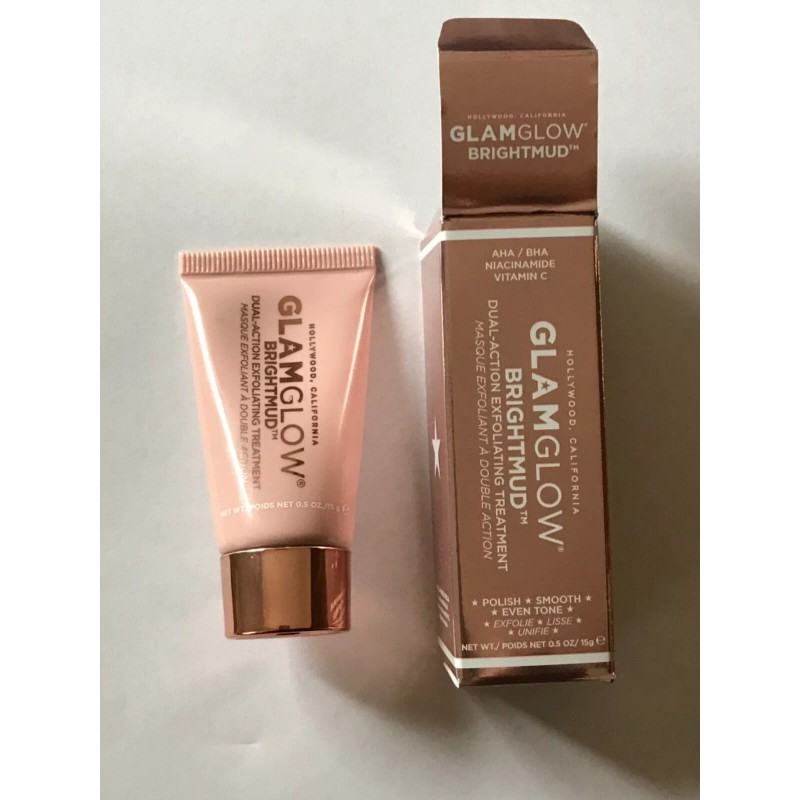 Glamglow BrightMud Dual-Action Exfoliating Mask Treatment 0.5oz NIB SEALED