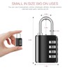 LOFICOPER Outdoor Combination Padlock, 4 Digit Combination Lock with Key,