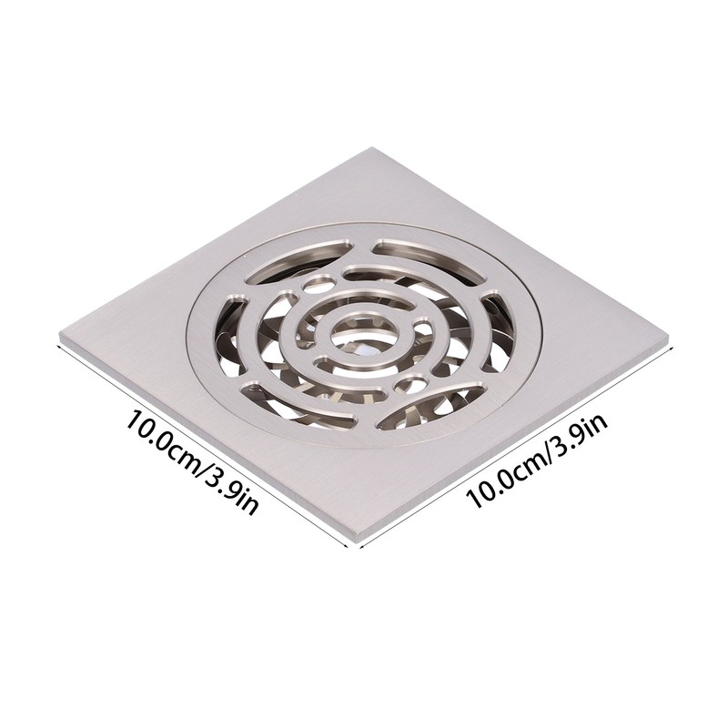 Brushed Shower Floor Drain Copper Floor Strainer for Kitchen Bathroom