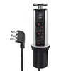 EXTRASTAR Retractable Desk Socket with 2 USB 3 Italian Sockets