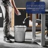 Plasticplace 7-10 Gallon Trash Bags│8 Microns│Clear Garbage Can High Density