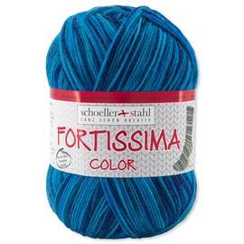Frida's Wollhaus Schöller und Stahl 100 g Fortissima Colour 4-Ply Wool Knitting Crochet 40 Colours (2451 | Lagoon)