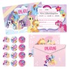Byhsoep 12 Invitation Cards Children's Birthday Party Pony German with