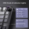 RedThunder K75 Wireless Mechanical Gaming Keyboard with Knob, 75% Layout