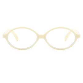 JOVAKIT Retro Oval Blue Light Blocking Glasses for Women Vintage Fashion 90s Small Oval Frame Eyeglasses (Leopard)