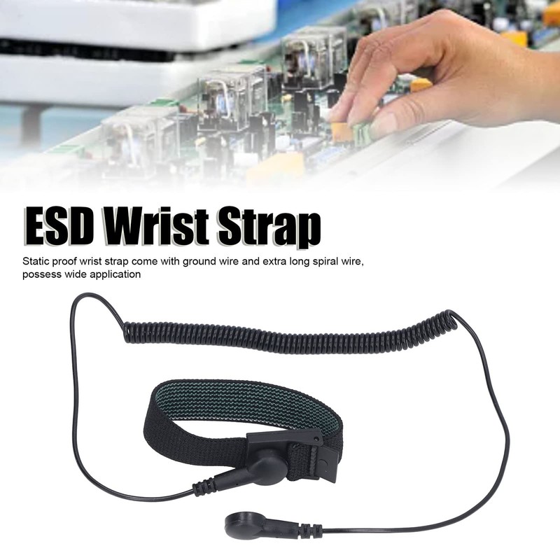 Static Safe Wrist Strap Adjustable Antistatic Bracelet ESD Bracelet with
