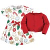 Touched by Nature Baby Girl's Organic Cotton Dress and Cardigan,