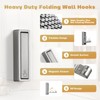 VOSEPO Folding Wall Hook, 4Pcs Foldable Coat Hooks Mounted, Heavy
