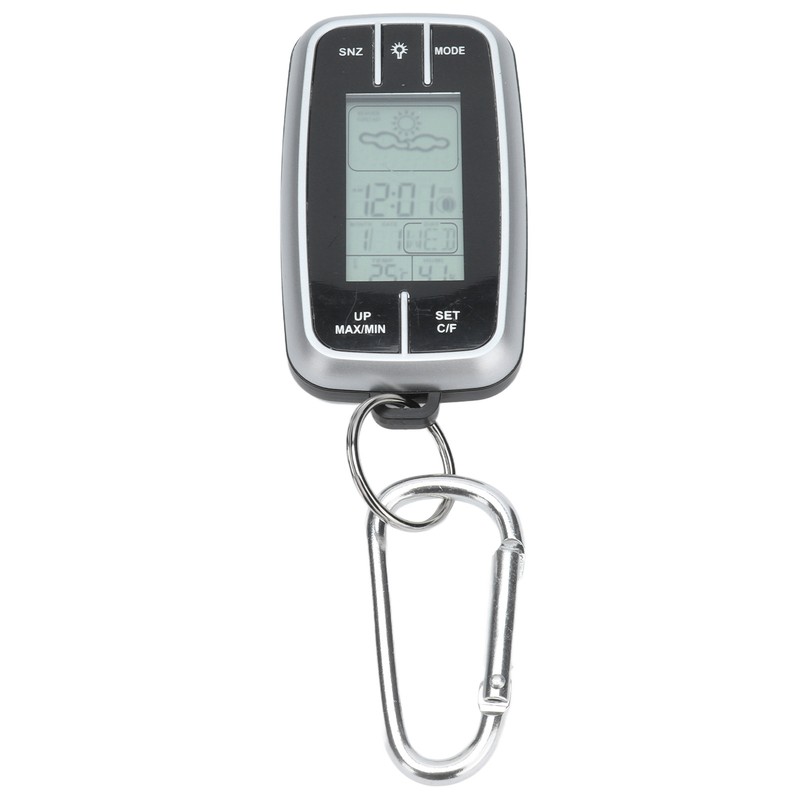 Mini Multifunction Compass Weather Station Mountaineering Watch Thermo Hygrometer Backlight