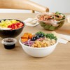 18 Ounce Plastic Salad Bowls, 200 Recyclable White Plastic Bowls