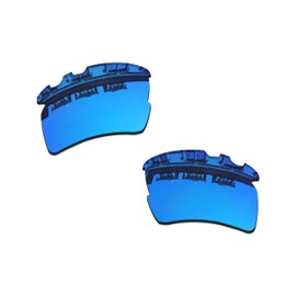 Vonxyz Replacement for Oakley Flak 2.0 XL Vented Sunglass - Multiple Options, Ice Mirrorcoat Polarized, 0