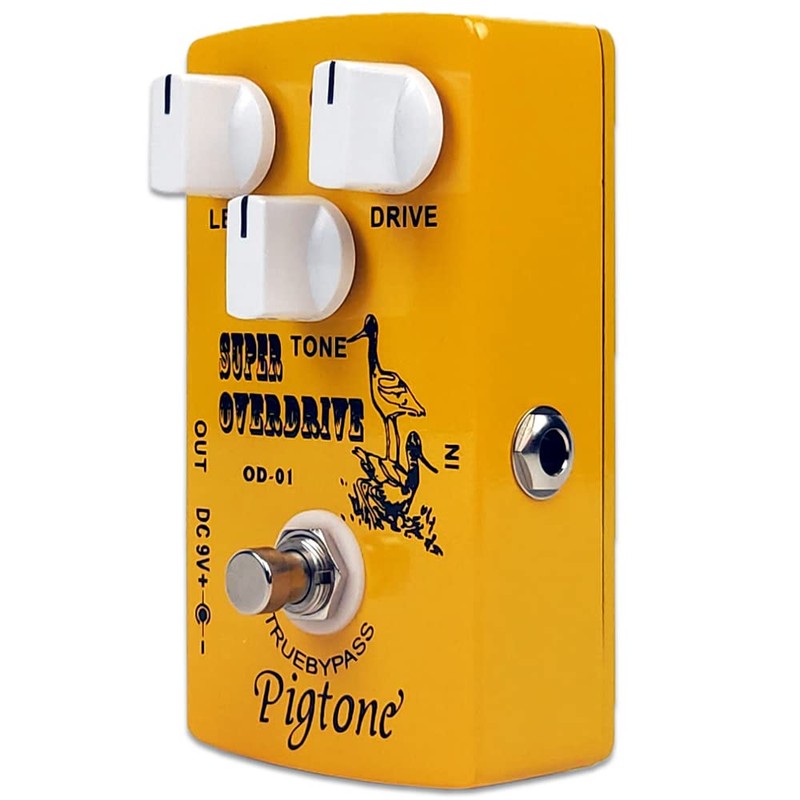 Pigtone PP-21 Super Overdrive Pedal de efectos de guitarra 9V