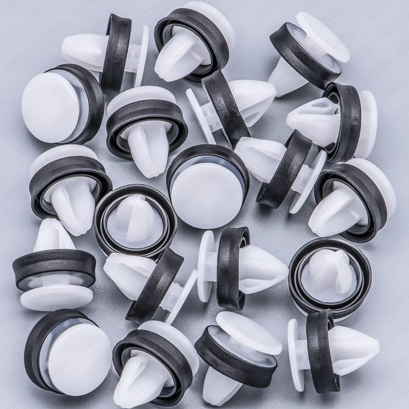 Rexka 20pcs Wheel Opening Molding Clip Retainer Compatible with Ford