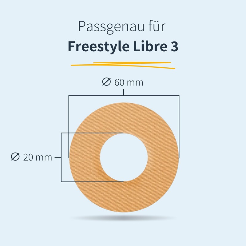 MySweetStitch MySweetStitch - 25 x Freestyle Libre 3 Pflaster Rund,