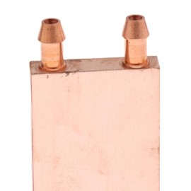 zalati Copper Cooling Block Water Cooling Heatsink DIY Warm Heat Sink System for PC Computer CPU Graphics Radiator 40x80mm