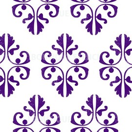 J BOUTIQUE STENCILS Damask Wall Stencil - Medium Size - Reusable Stencil for Home DIY Decor Faux Mural V0005