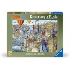 Ravensburger Around the UK & Ireland 1000 Piece Jigsaw Puzzles for Adults and Kids Age 12 Years Up