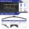 Shopauto Rear Windshield Wiper Arm Blade Assembly Kit Compatible with