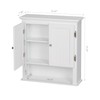 UTEX Bathroom Cabinet Wall Mounted, Wood Hanging Cabinet, Wall Cabinets