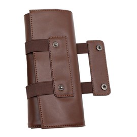 OATIPHO Barber Storage Bag in Pu Leather Hair Scissors Pouch for Salon Styling Tools Organizer Scissor Holder Random