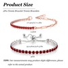 Red Tennis Bracelet Dainty Gold Tennis Bracelets Adjustable Silver Rhinestone