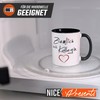 NICE-PRESENTS Tasse - Ziemlich beste Kollegin - Schwarz - Witzige