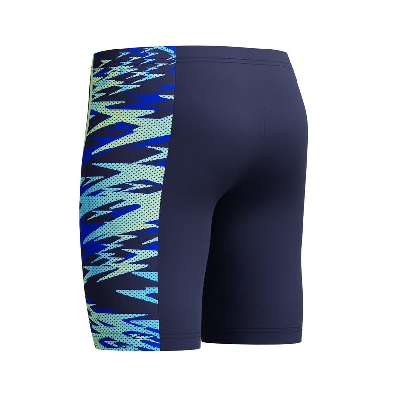 Speedo Hyperboom Splice Jammer da Nuoto per Bambino, Blu Navy,