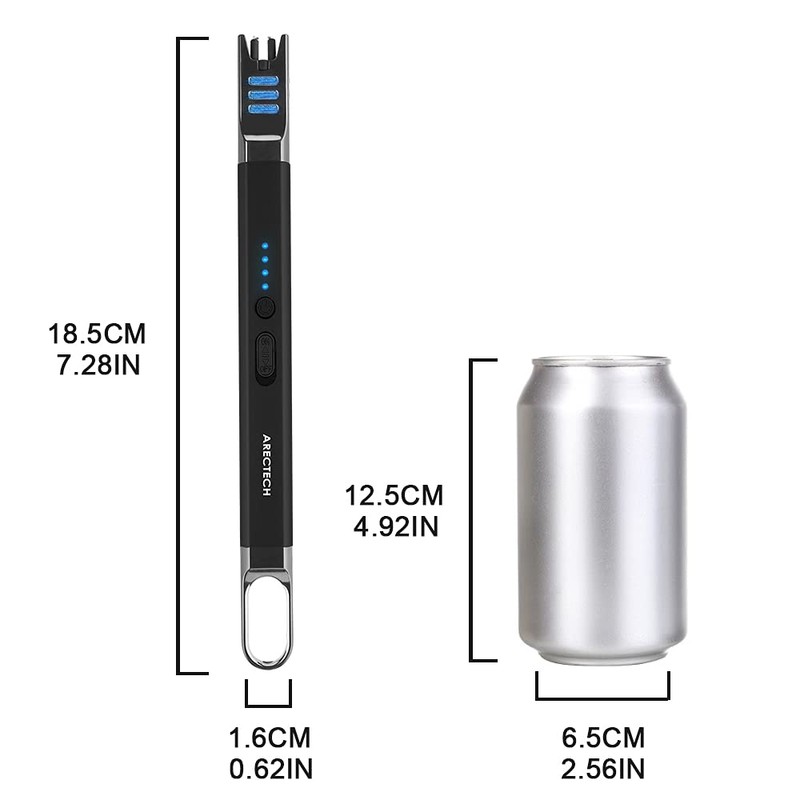 ARECTECH Electric Candle Lighter Rechargeable USB Long Gill Lighter for