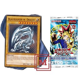 MZTCG Yu-Gi-Oh! Karten - Set aus 50 verschiedenen Karten mit einem zufälligen Booster - Deutsch Versandschutz